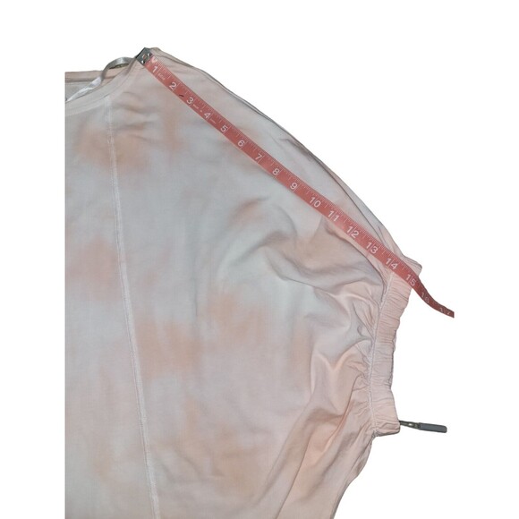 ⭐Calvin Klein Performance Tie-Dyed Relaxed T-Shirt Seashell Pink Small NWT Women - Picture 8 of 13